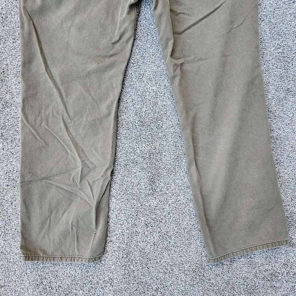 Pendleton Olive Green Khaki Pants Casual Fit 100% Cotton Jeans Mens Size 40x32